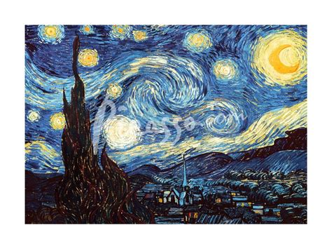 The Starry Night June 1889 Fine Art Print By Vincent Van Gogh At