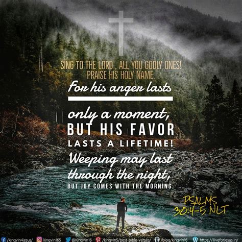 His Anger Lasts Only a Moment | Encouraging bible quotes, Bible verses ...