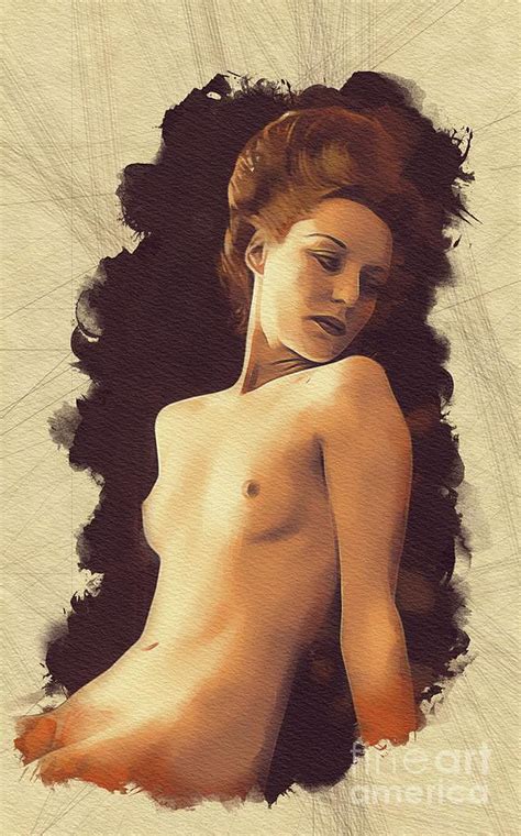Vintage Nude Pinup Painting By Esoterica Art Agency Pixels The