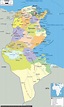 Detailed Political Map of Tunisia- Ezilon Maps