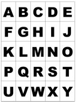 Stundenplan im querformat, in farbe. ABC-Karten zum Ausdrucken und Ausschneiden - Alphabet lernen