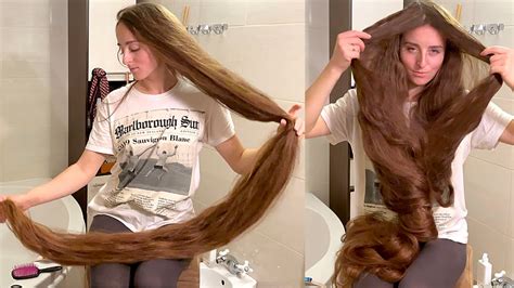 Realrapunzels Extreme Hair Length Show In The Bathroom Preview