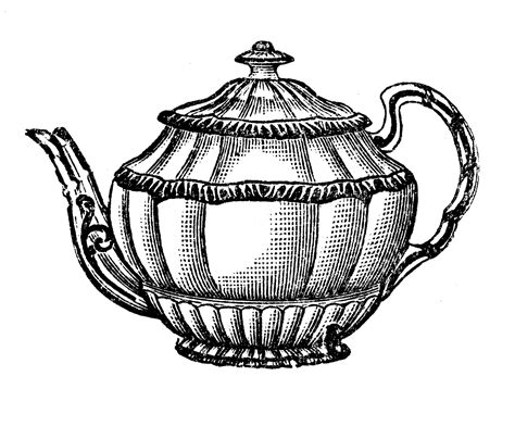 Teapot Black And White Clipart Clipart Best