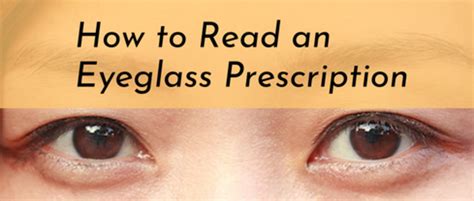 How To Read An Eyeglass Prescription Healthproadvice