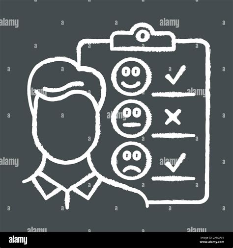 Personal Interview Chalk Icon Survey Questionnaire Form Customer
