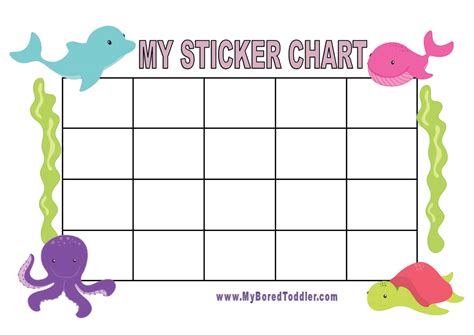 Free Printable Reward Sticker Chart