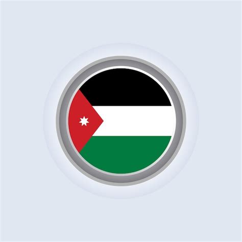 Premium Vector Illustration Of Jordan Flag Template