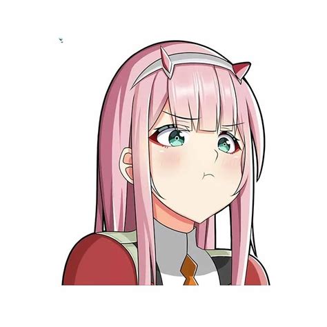 13cm For Zero Two Darling In The Franxx Bumper Anime Products Stickers