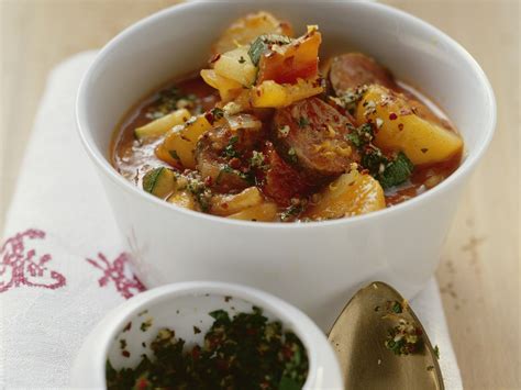 Potato Bratwurst Stew With Gremolata Recipe Eat Smarter Usa