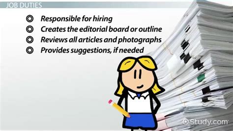 Job Description Of An Editor In Chief