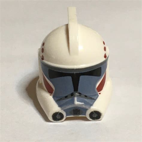 Lego Part 98099pr0001 Helmet Arc Clone Trooper With Dark Red And Dark