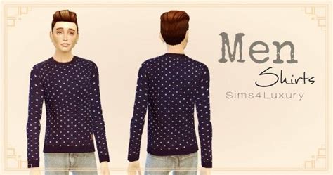 Sims4luxury Shirt For Men • Sims 4 Downloads Sims 4 Collections Sims