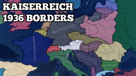 Kaiserreich With 1936 Borders Hoi4 Kaiserredux Timelapse Youtube