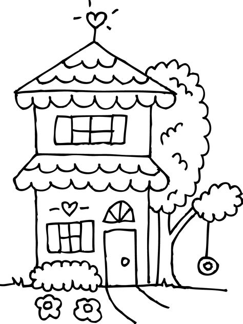 Big House Coloring Page