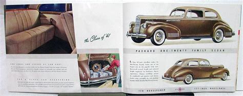 1941 Packard 110 And 120 Sales Brochure Original One Ten One Twenty Oversized