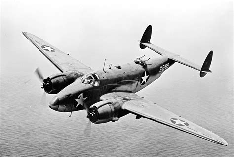 A Us Navy Lockheed Pv 1 Ventura Patrol Bomber In Flight Wwiiplanes