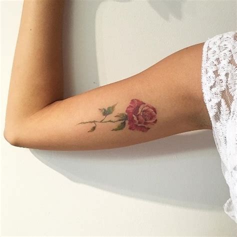 Tattoos that go with flowers pass a different message; 105 Stunning Arm Tattoos For Women - Meaningful Feminine ...