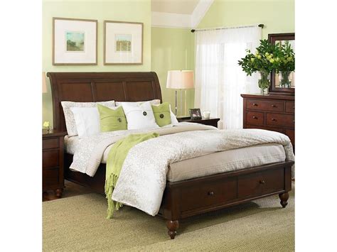 Aspenhome Cambridge Queen Sleigh Bed With Storage Drawers And Usb Ports