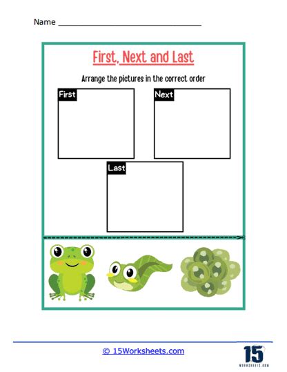 First Next Last Worksheets 15