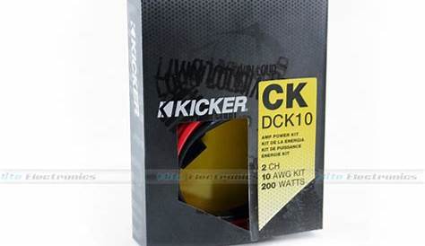 Kicker 09DCK10 10-Gauge 2-Ch Amp Wiring Kit