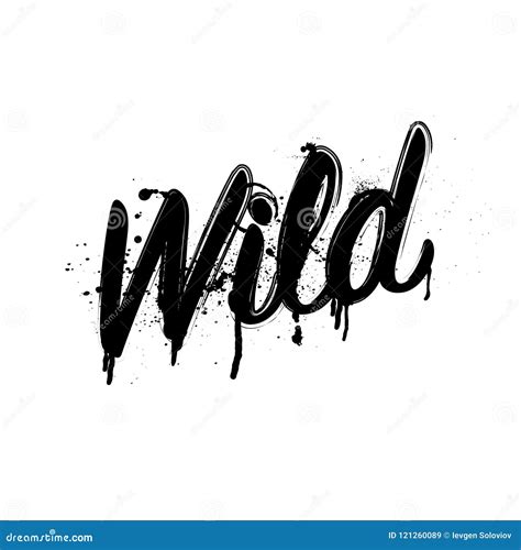Wild Grunge Word Stock Vector Illustration Of Hand 121260089