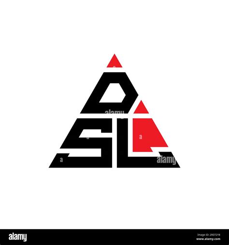Diseño De Logotipo De Letra Triangular Dsl Con Forma De Triángulo Dsl