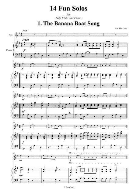 14 Fun Solos For Flute And Piano Free Music Sheet