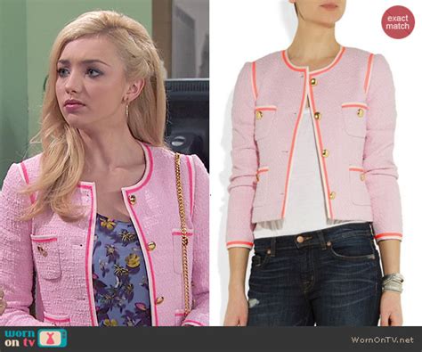Wornontv Emmas Pink Tweed Jacket On Jessie Peyton List Clothes And Wardrobe From Tv
