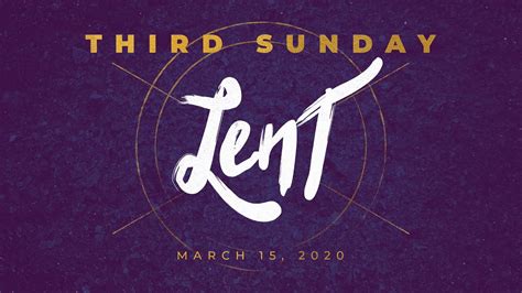 Weekend Reflection Third Sunday Of Lent Youtube