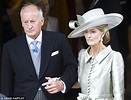 Lord Brabourne returns to his mansion after affair | Daily Mail Online