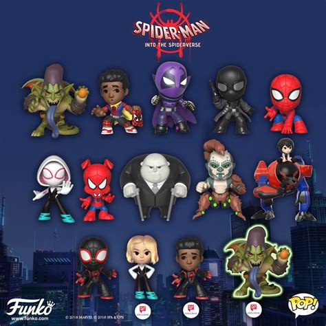 Marvel S SPIDER MAN INTO THE SPIDER VERSE Animated Film Funko Toys