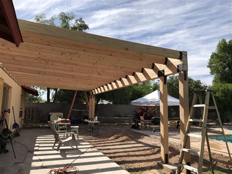 Building A Covered Patio With A 30ft Span — The Awesome Orange