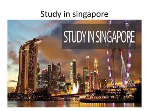 Top Reasons To Study In Singapore