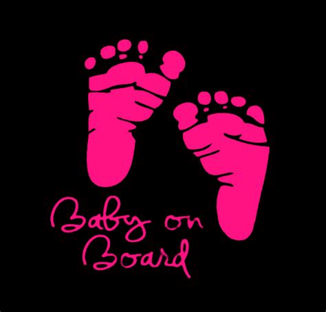 Baby Feet On Board Sticker Decal Baby On Board Store