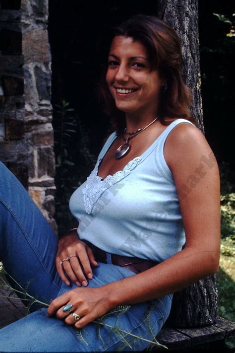 1978 Candid Of Busty Redhead Woman In Blue Top Original 35mm Slide