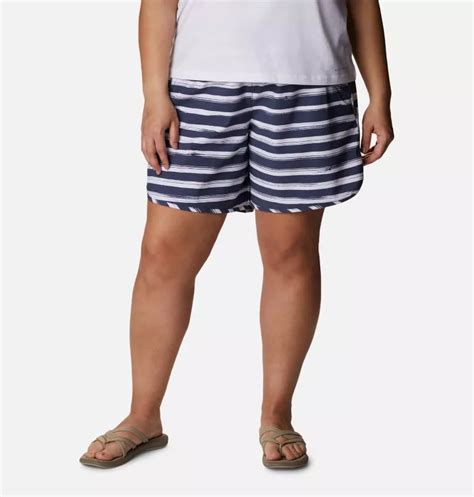 Womens Bogata Bay Stretch Printed Shorts Plus Size Columbia