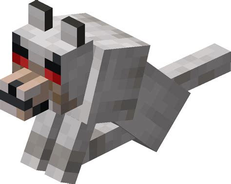 Sitting Angry Wolf Minecraft Wolf Transparent Background Png Free My