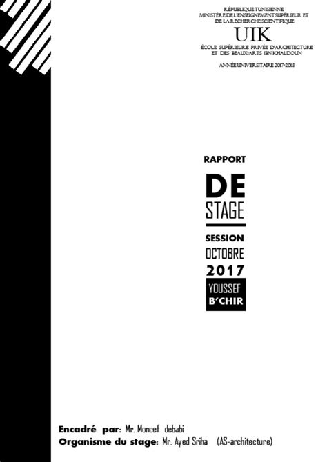 Rapport De Stage Professionnel By Youssef Bchir Issuu