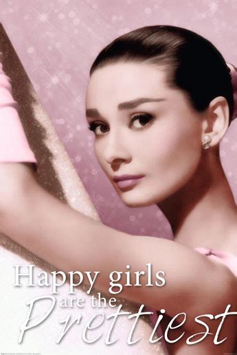 Poster Audrey Hepburn Happy Sparkle Wall Art Ts And Merchandise