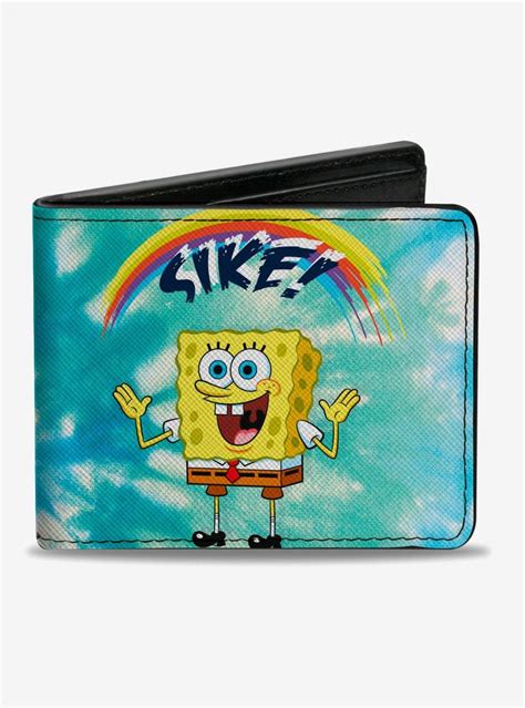 Boxlunch Spongebob Squarepants Rainbow Sike Bifold Wallet Mall Of