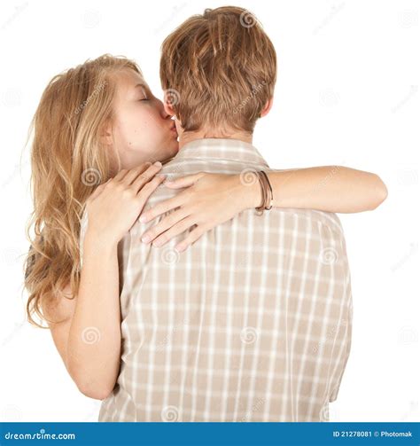 Jeune Embrassement Affectueux De Couples Image Stock Image Du Projectile Occasionnel 21278081