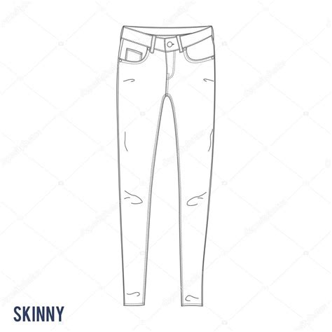 Skinny Jeans Silhouette Vector Stock Vector By ©matthewad 99515472