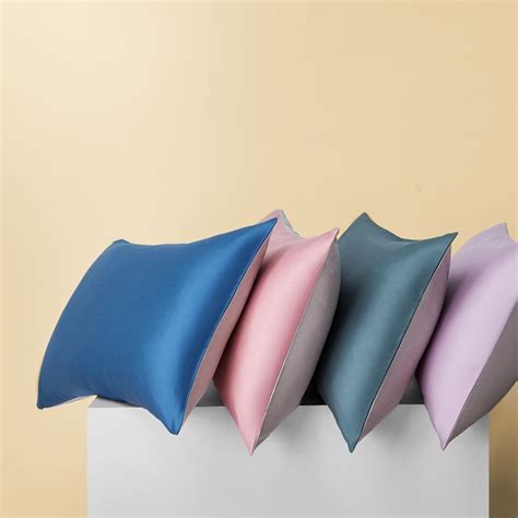 Egyptian Cotton Pillowcases Soft Solid Color Pillowcase 48x74cm Pillow Cover 2 Pieces Rich Color