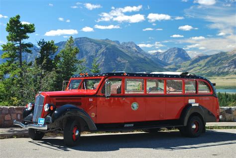 Glacier National Park Red Jammer Bus National Park Tours Glacier National Park Tours