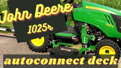 John Deere 1025r Autoconnect Mower Deck Install Youtube