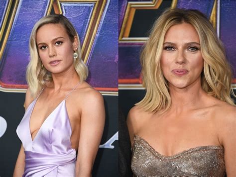 Scarlett Johansson Y Brie Larson Lucen Las Gemas Del Infinito En La Images And Photos Finder
