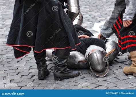 Medieval Warrior Lying Dead Stock Photo Image Of Soldier Lying 37574450