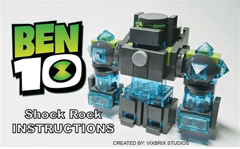 Lego Moc Lego Ben 10 Shock Rock By Vixbrix Rebrickable Build With Lego
