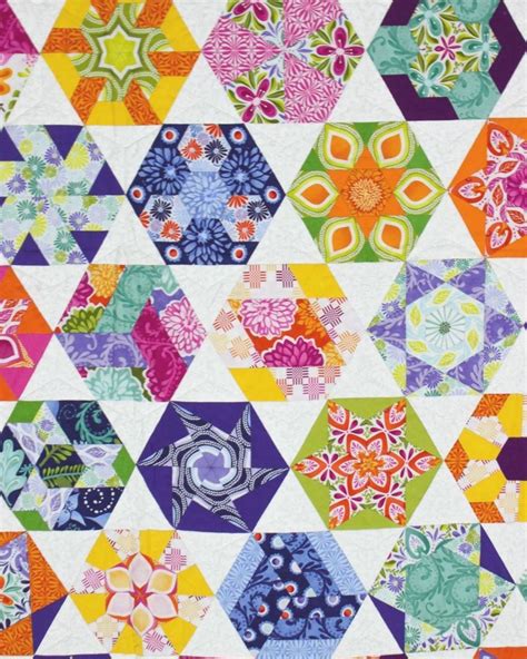 English Paper Pieced 3 Hexagons By Katja Marek Hexagon Quilt