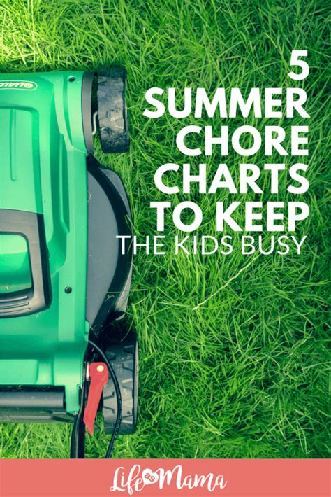 5 Summer Chore Charts To Keep The Kids Busy